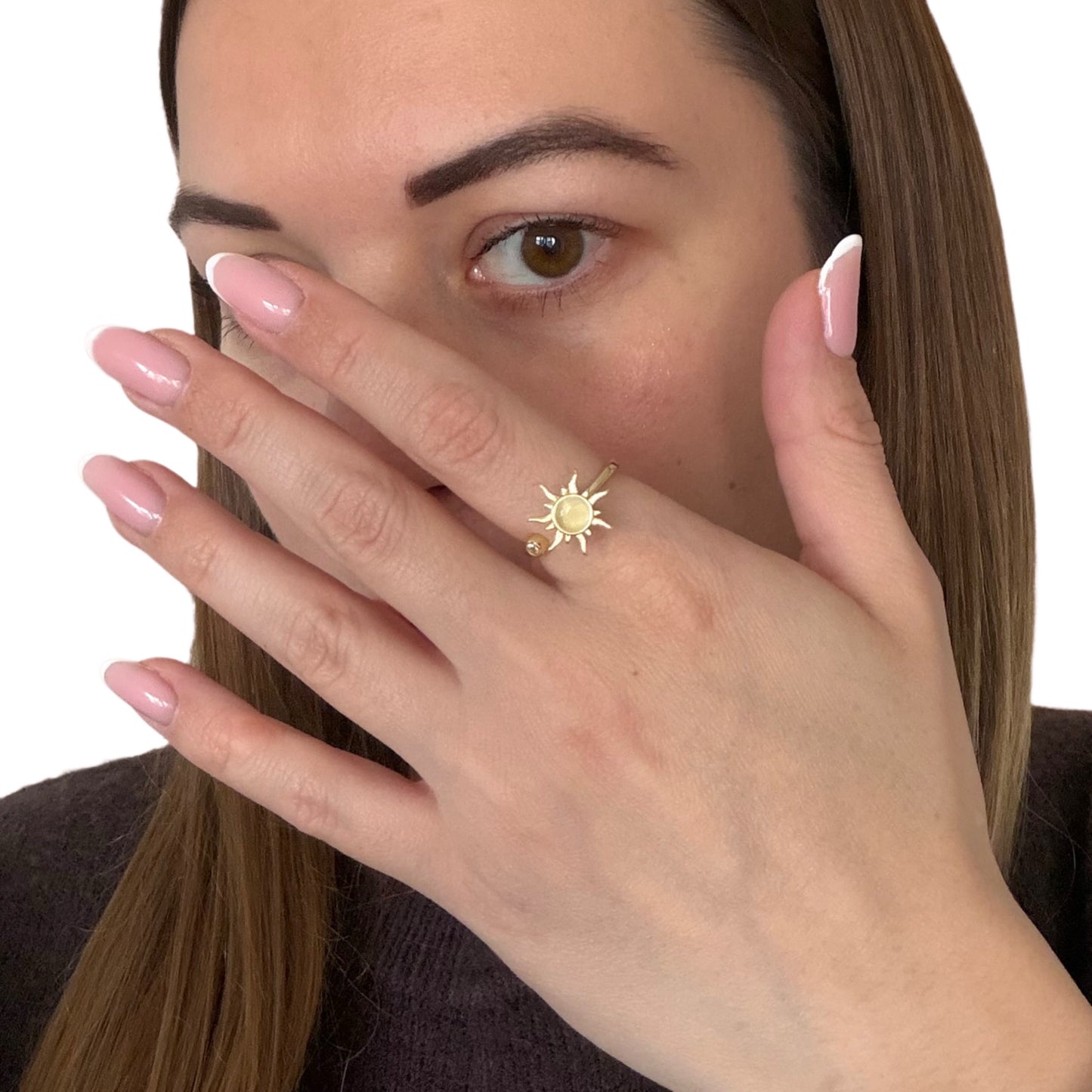 Bague anti-stress soleil