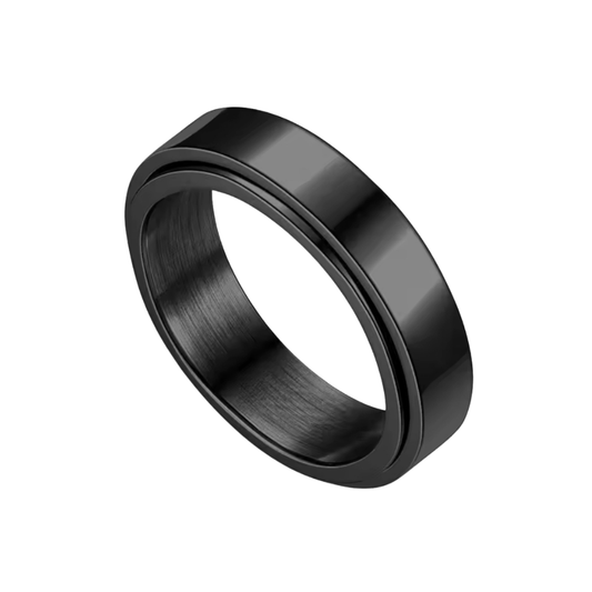 Bague anti stress Homme  - Black