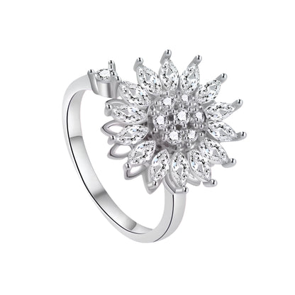 Bague anti-stress fleur