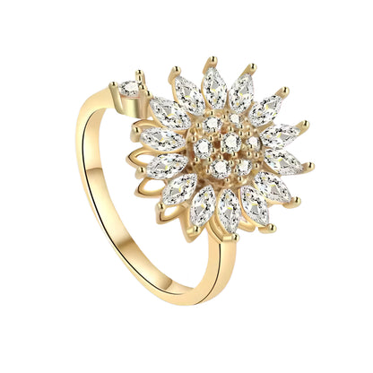 Bague anti-stress fleur