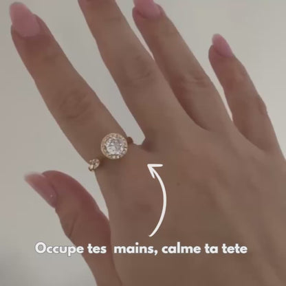 Bague anti-stress Ajustable - Lila