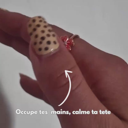 Bague anti-stress Ajustable - Lys