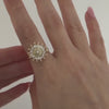 Bague anti-stress fleur